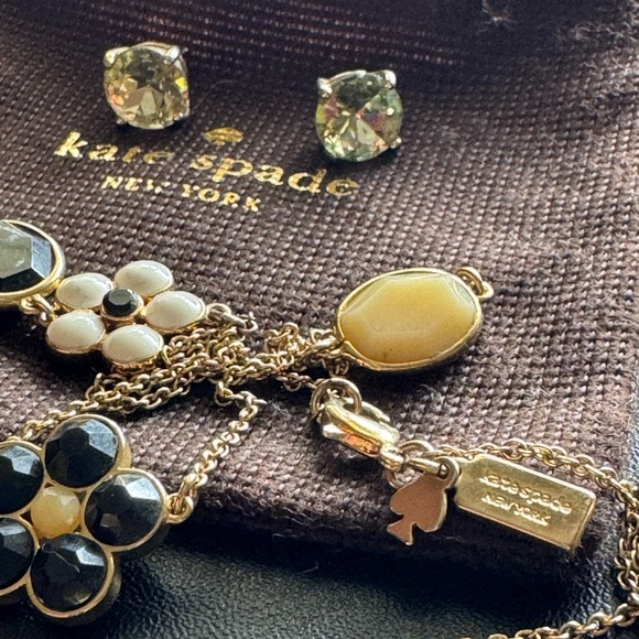 Kate Spade Floral Necklace and Earrings - Picture 1 of 7